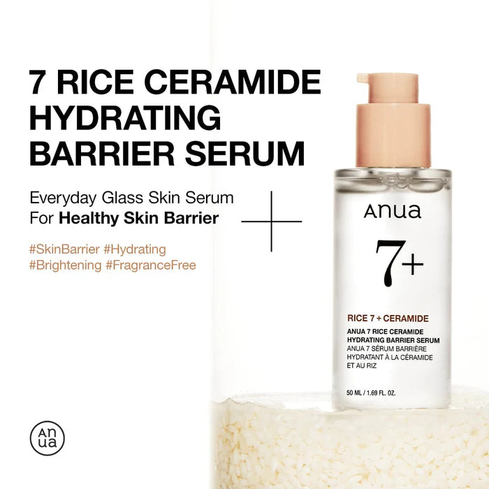 Anua Rice 7 + Ceramide Hydrating Barrier Serum 50ml